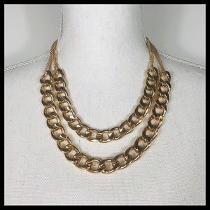 Double Layer Gold Chain Necklace